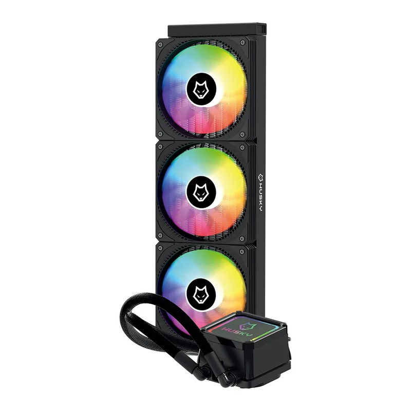 Water Cooler Husky Freezy, Iluminação ARGB, 360mm, Preto - HWT300PT