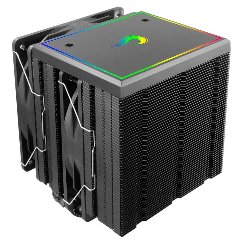 Cooler Processador Rise Mode Storm 8 Black ARGB, AMD/Intel, Preto - RM-ACST-ARGB-B