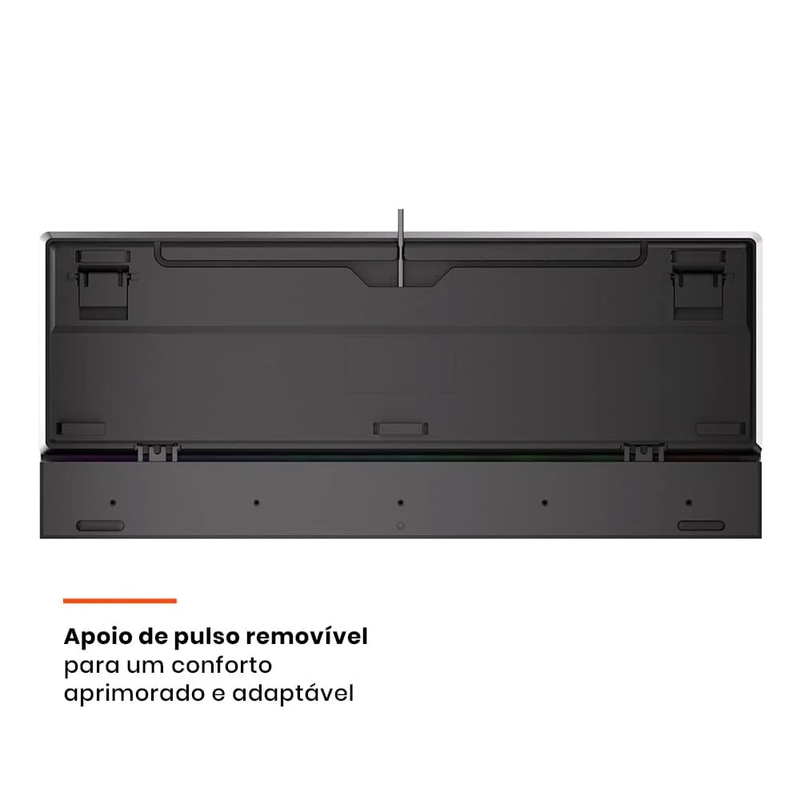 Teclado Mecânico Gamer Husky Anchorage, RGB, Switch Gateron EF Brown - HTG200PTMA