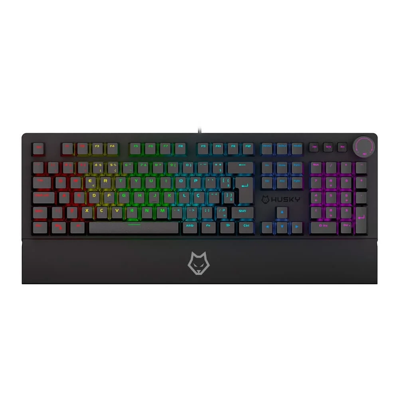 Teclado Mecânico Gamer Husky Anchorage, RGB, Switch Gateron EF Brown - HTG200PTMA