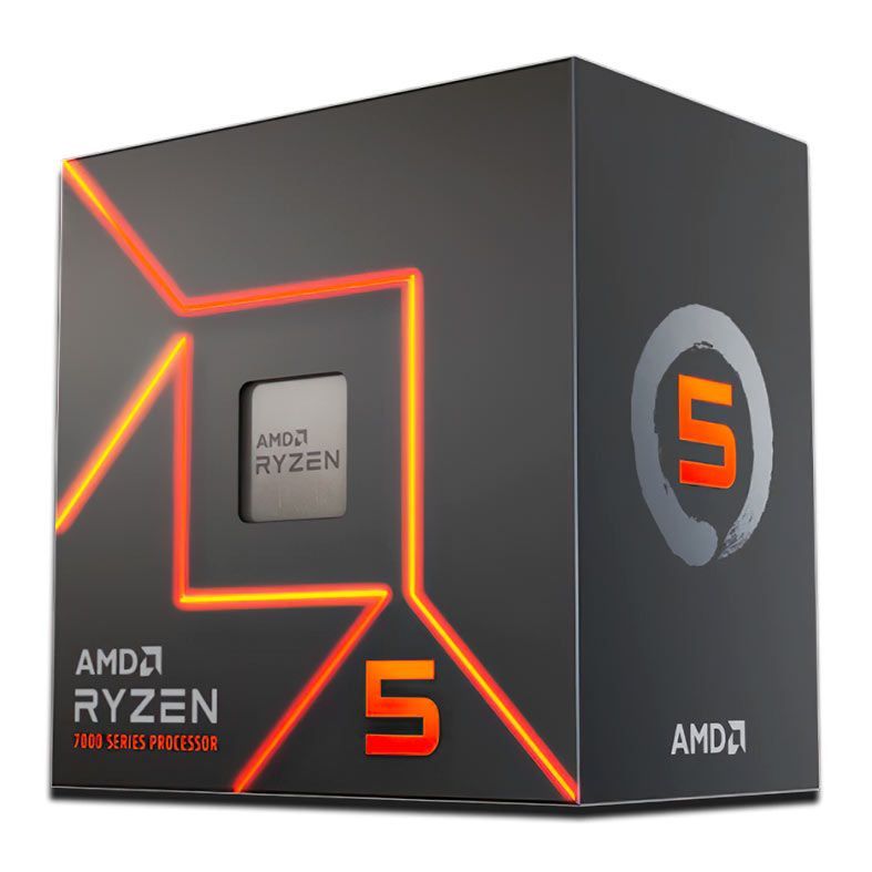 Processador AMD RYZEN 5 7600 3.8GHz (5.1GHz Turbo) 100-100001015BOX AM5