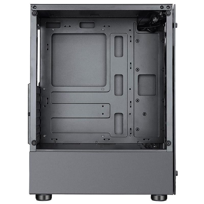 Gabinete Gamer Rise Mode Glass 06x ARGB, Lateral e Frente em Vidro, 6x Fans, Preto - RM-CA-06XB-ARGB