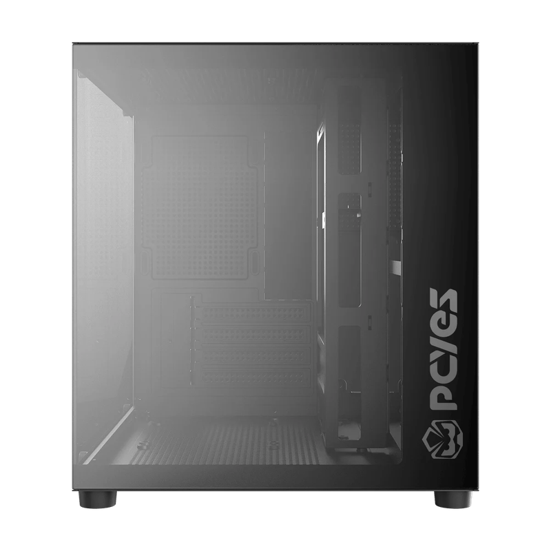 Gabinete Gamer PCYES Forcefield Mini Black Vulcan - GFFMNBV