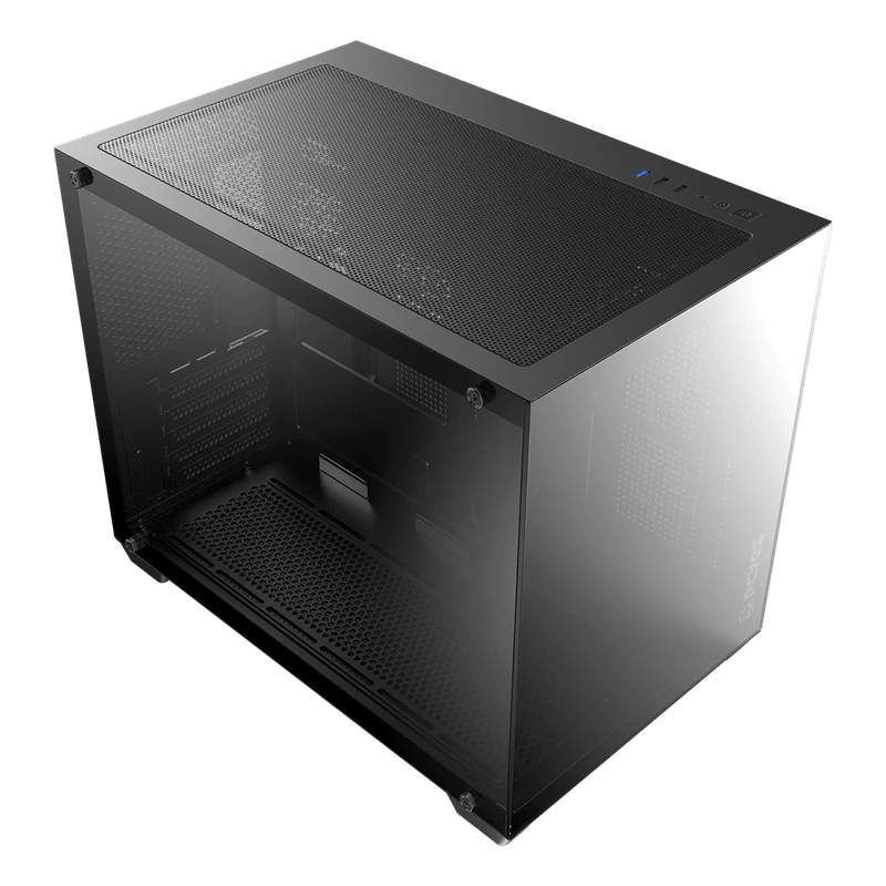Gabinete Gamer PCYES Forcefield V2 Black Vulcan - GFFV2BV