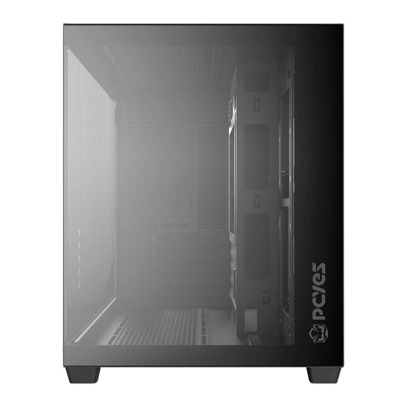 Gabinete Gamer PCYES Forcefield V2 Black Vulcan - GFFV2BV
