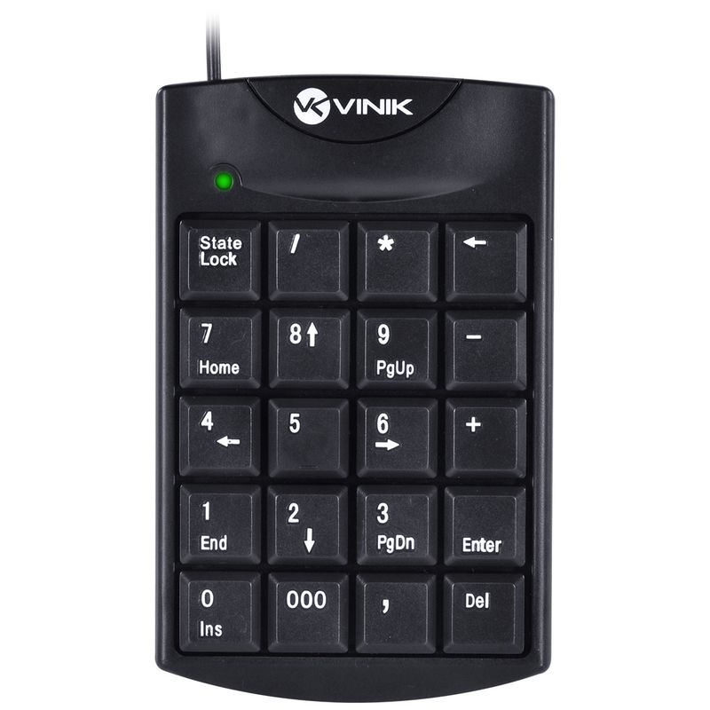 Teclado Numérico USB Dynamic DT90 20 Teclas 1.5M Preto