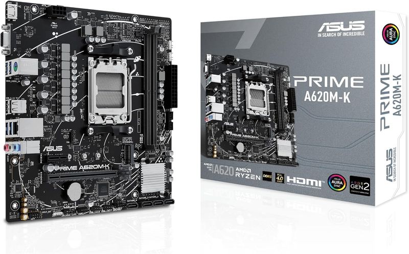 Placa Mãe Asus Prime A620M-K DDR5 AM5