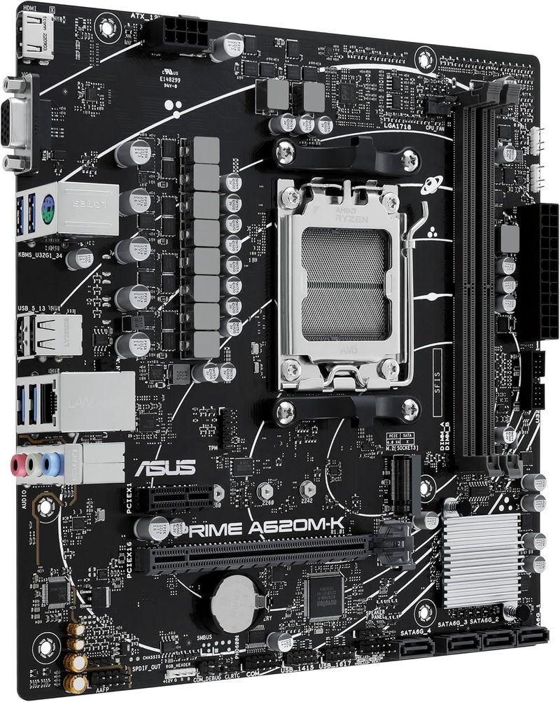 Placa Mãe Asus Prime A620M-K DDR5 AM5