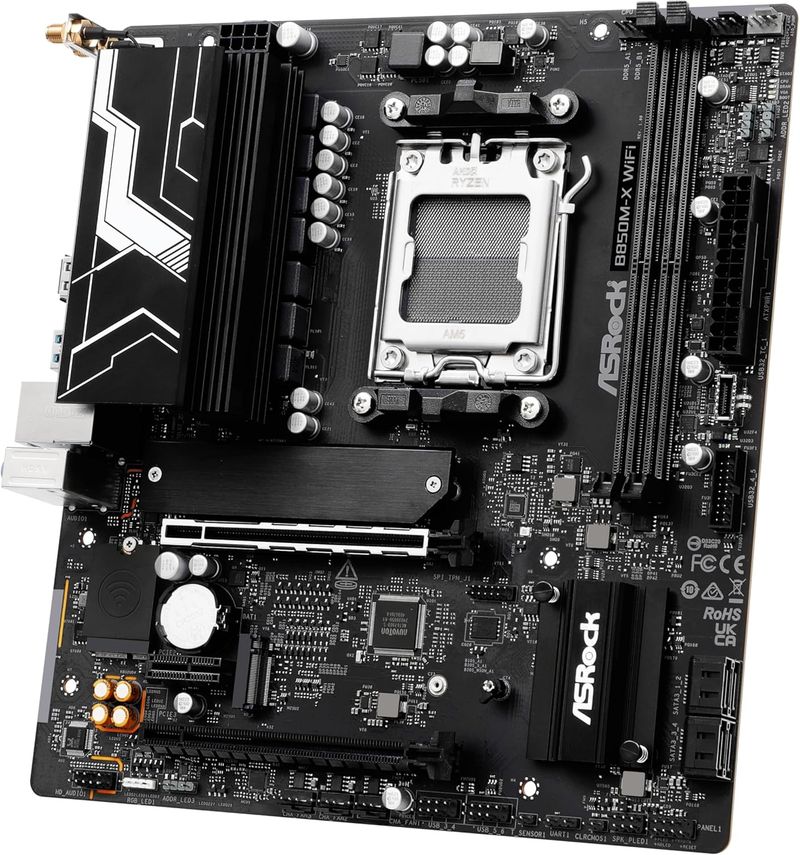 Placa Mãe Asrock B850M-X Wi-Fi R2.0 DDR5 AM5 