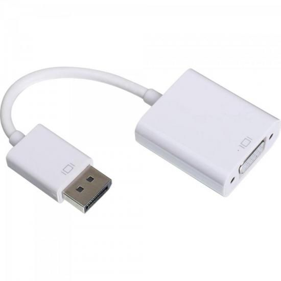 Adaptador DisplayPort para VGA 15cm Branco ADAP0044 STORM