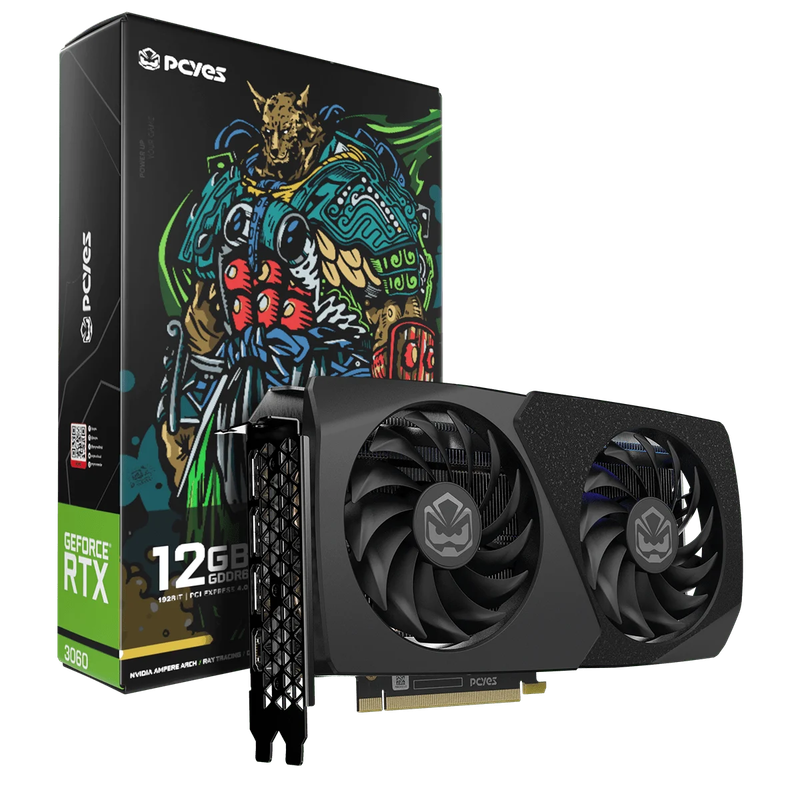Placa de Video PCYES GeForce RTX 3060 12GB Graffiti PVRTX3060BL2F