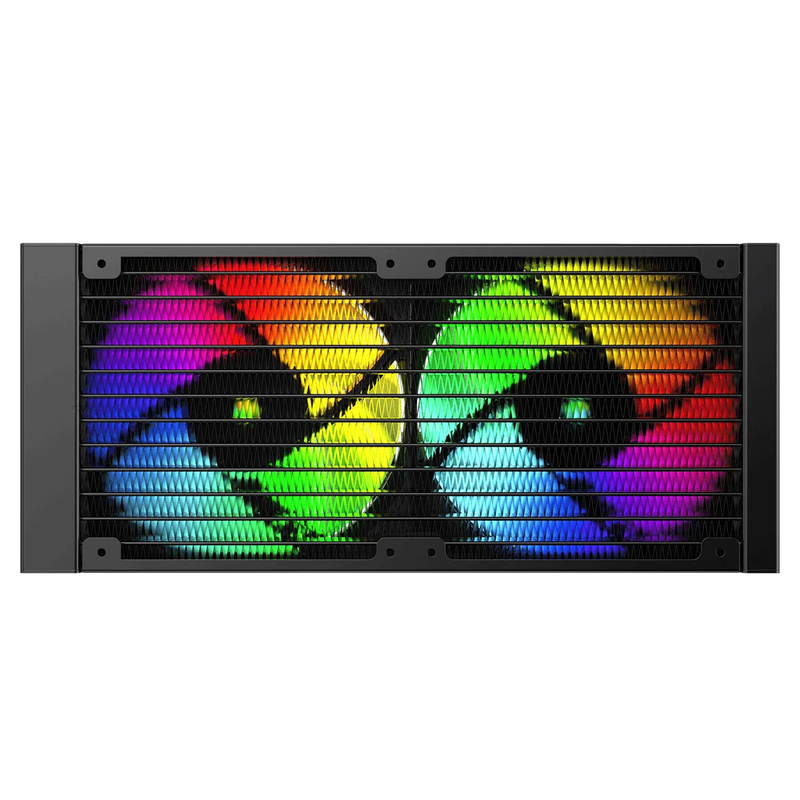 Water Cooler PCYES Duley 240mm Black Vulcan ARGB com Display - TDP 285W - WCDLY240
