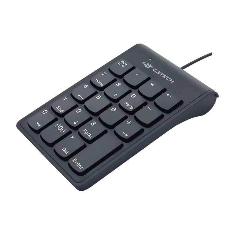 Teclado Numérico C3Tech USB KN-12BK - Preto