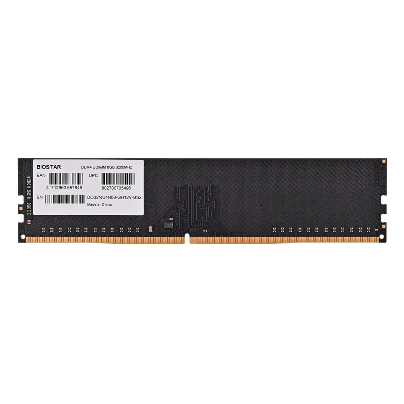 Memória DDR4 Biostar 8GB 3200MHz DO32NU408-GH12V-BS2