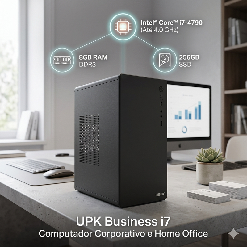 Computador UPK Business INTEL i7 4790, Memoria 8GB, SSD 256GB