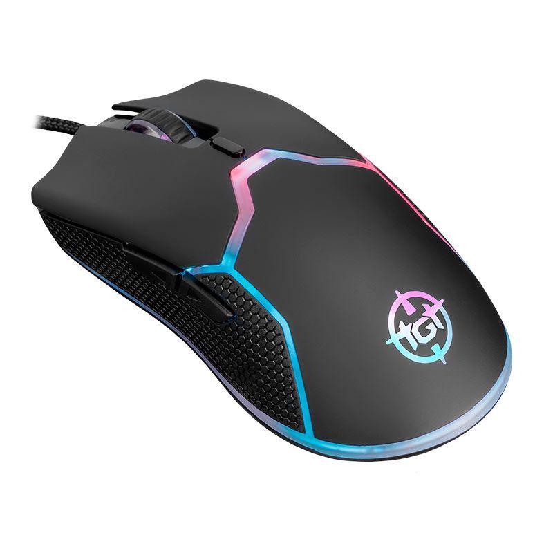 Mouse Gamer TGT Bizon S, Rainbow RGB, 8400DPI, 6 Botões, TGT-BIZ-S-RBW