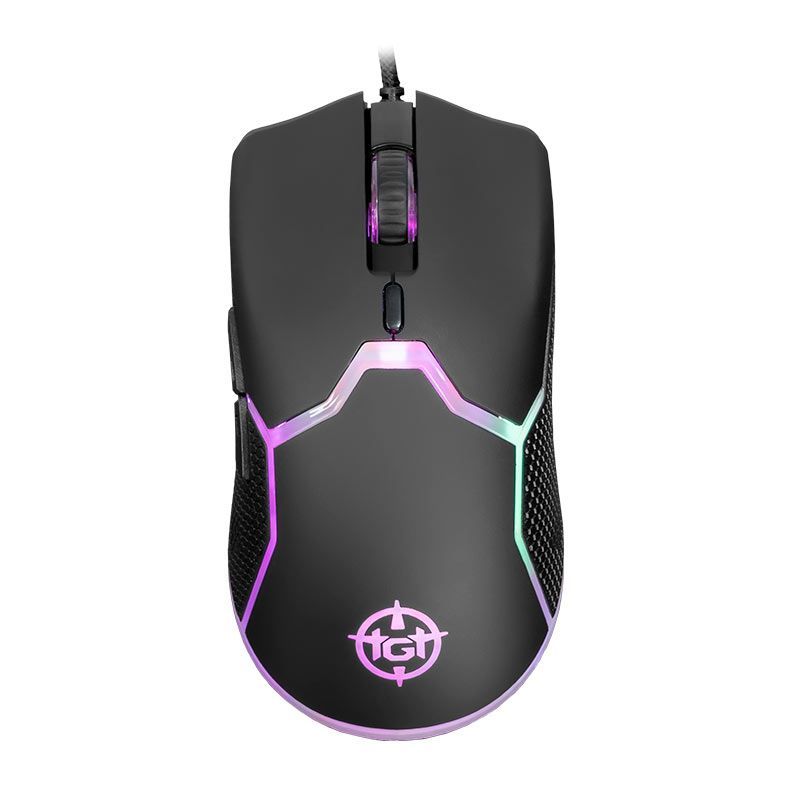 Mouse Gamer TGT Bizon S, Rainbow RGB, 8400DPI, 6 Botões, TGT-BIZ-S-RBW