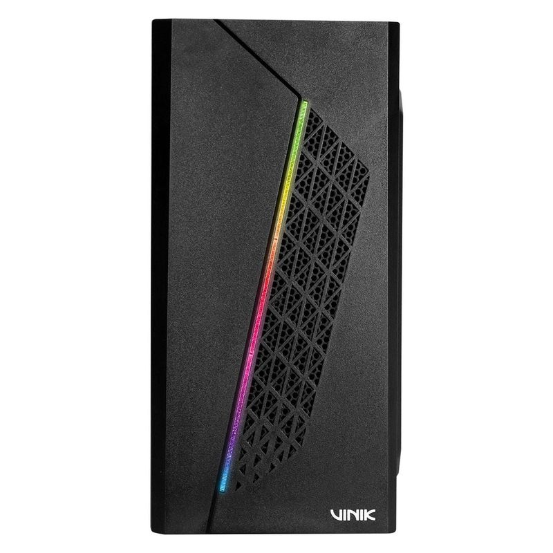 Gabinete Gamer Vinik Beam, Lateral Acrilico, Preto - GGBACBK