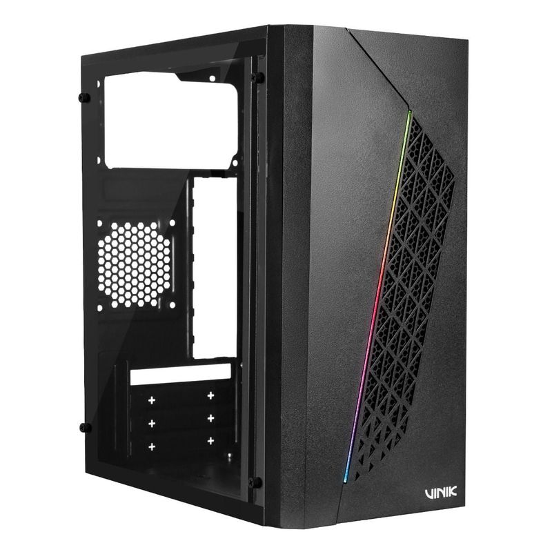Gabinete Gamer Vinik Beam, Lateral Acrilico, Preto - GGBACBK