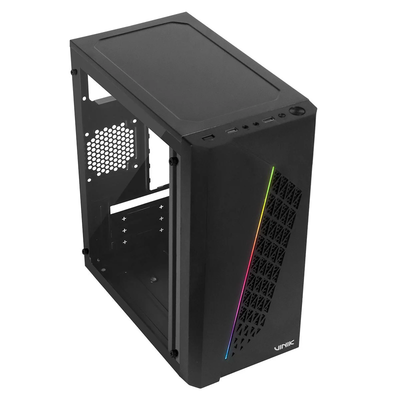 Gabinete Gamer Vinik Beam, Lateral Acrilico, Preto - GGBACBK