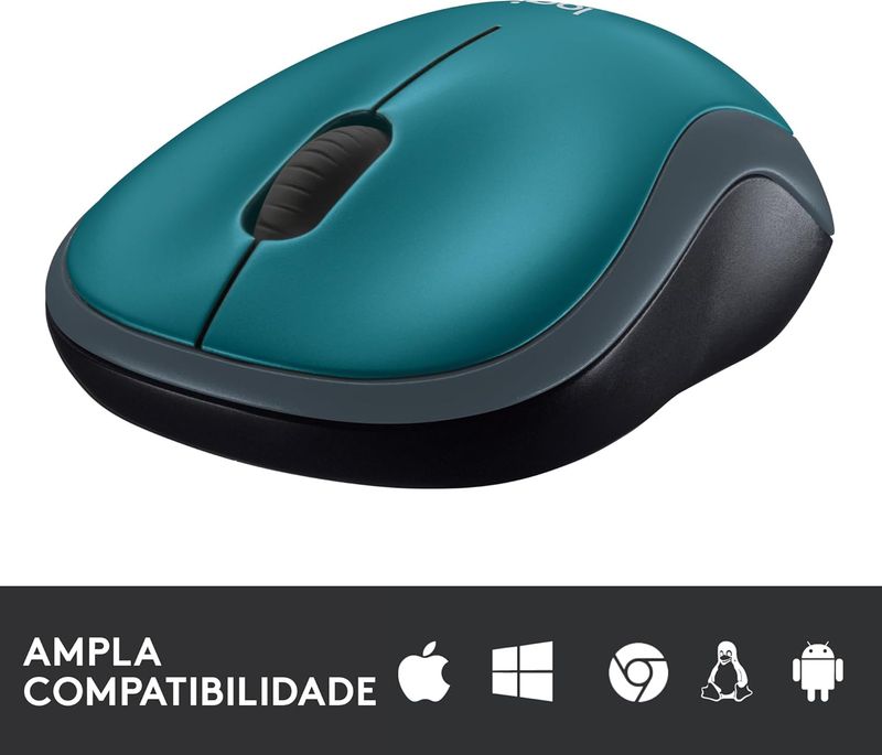 Mouse Logitech Wireless M185 Azul