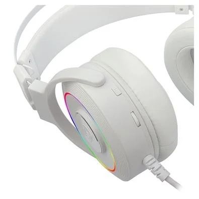 Headset Redragon H320W-RGB Lamia2, c/ Suporte Branco