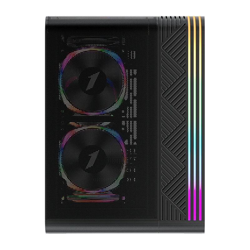 Gabinete Gamer 1STPLAYER VT5, RGB, Lateral em Vidro Temperado, 3 Fans, Preto - VT5-BK-3FS7