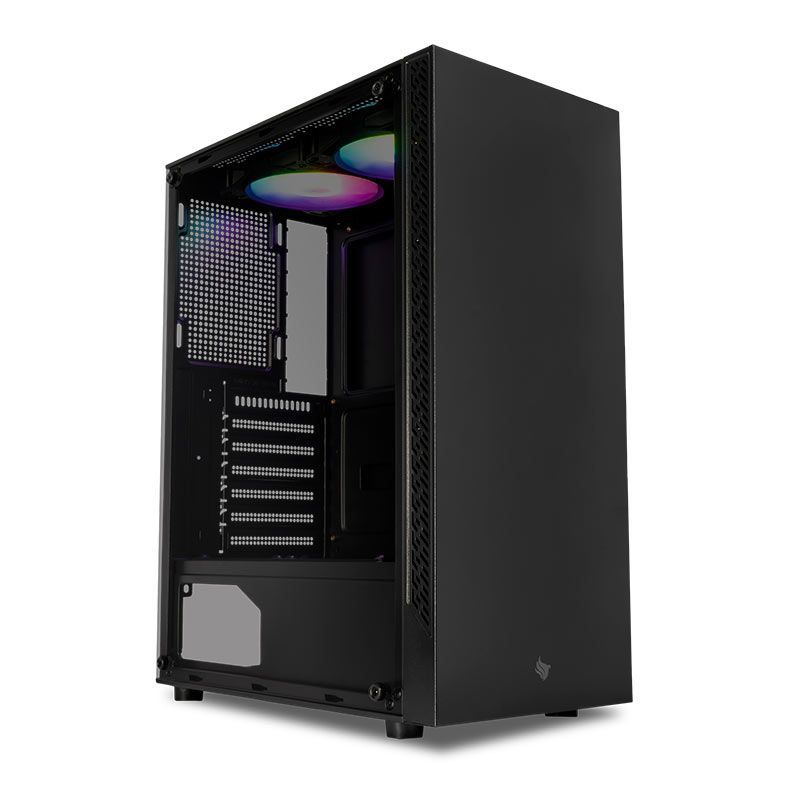 Gabinete Gamer HX310, Lateral de Vidro, 2 Fans, Preto, PG-HX310-BK-2F