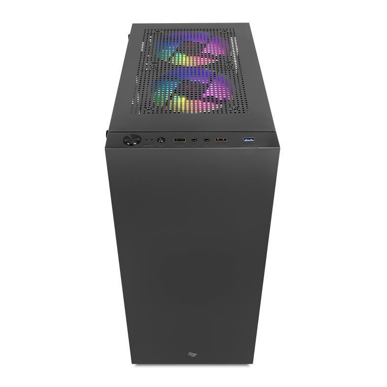 Gabinete Gamer HX310, Lateral de Vidro, 2 Fans, Preto, PG-HX310-BK-2F