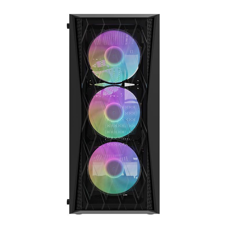 Gabinete Gamer Aigo Darkflash DK352, ARGB, Lateral de Vidro, 4 Fans, DK352-MESH-4F