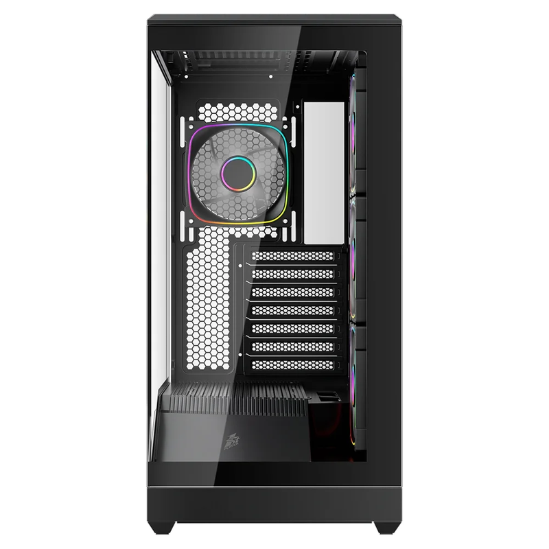 Gabinete Gamer 1STPLAYER GM7, RGB, Lateral em Vidro Temperado, 4 Fans, GM7-BK-3FN7R-1FN7