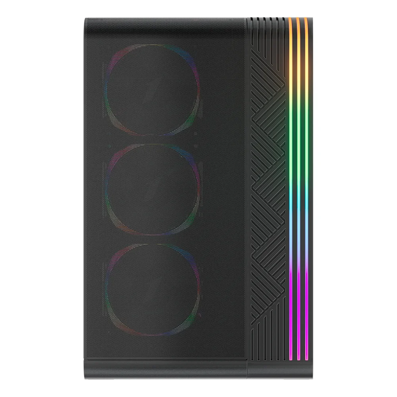 Gabinete Gamer 1STPLAYER VT7, Lateral em Vidro Temperado, Sem Fan, VT7-BK