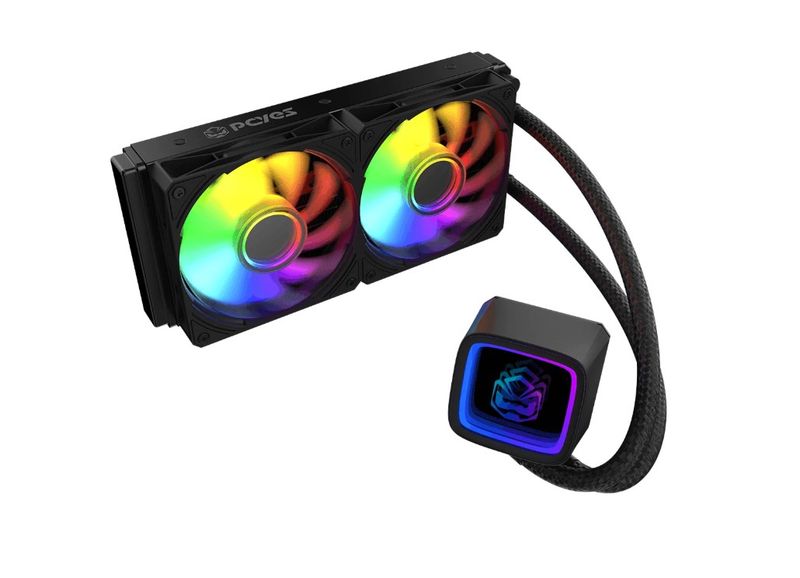 Water Cooler PCYES Tundra Black Vulcan ARGB 240MM - WCTBV240
