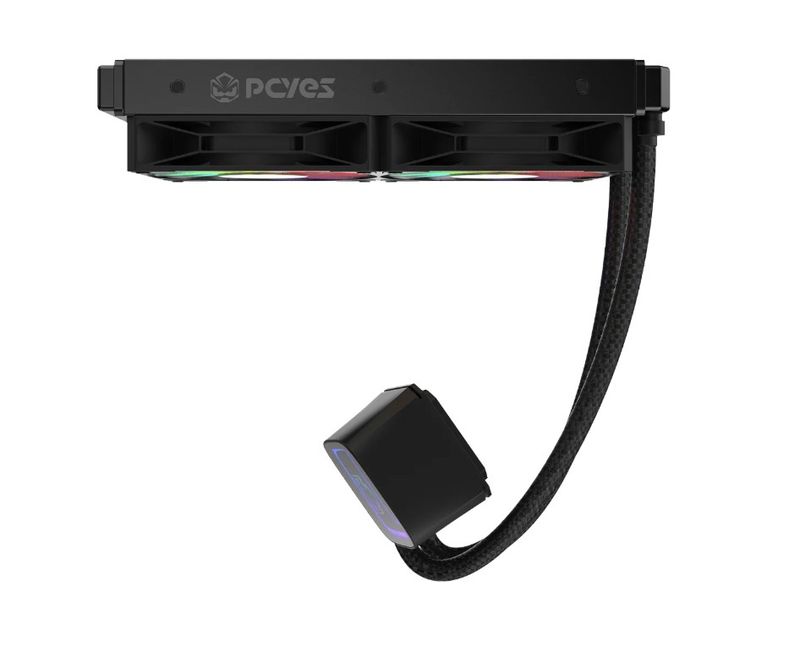 Water Cooler PCYES Tundra Black Vulcan ARGB 240MM - WCTBV240