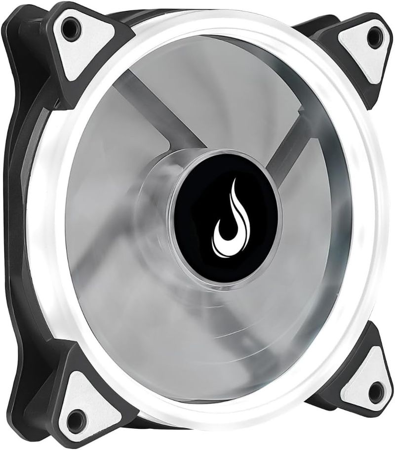 Cooler para Gabinete Rise Mode Galaxy 120mm, LED Branco , RM-FN-01-BW
