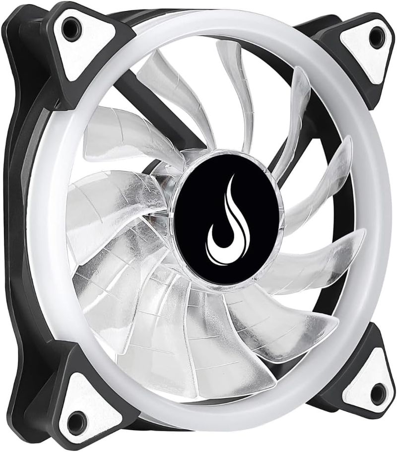 Cooler para Gabinete Rise Mode Galaxy 120mm, LED Branco , RM-FN-01-BW