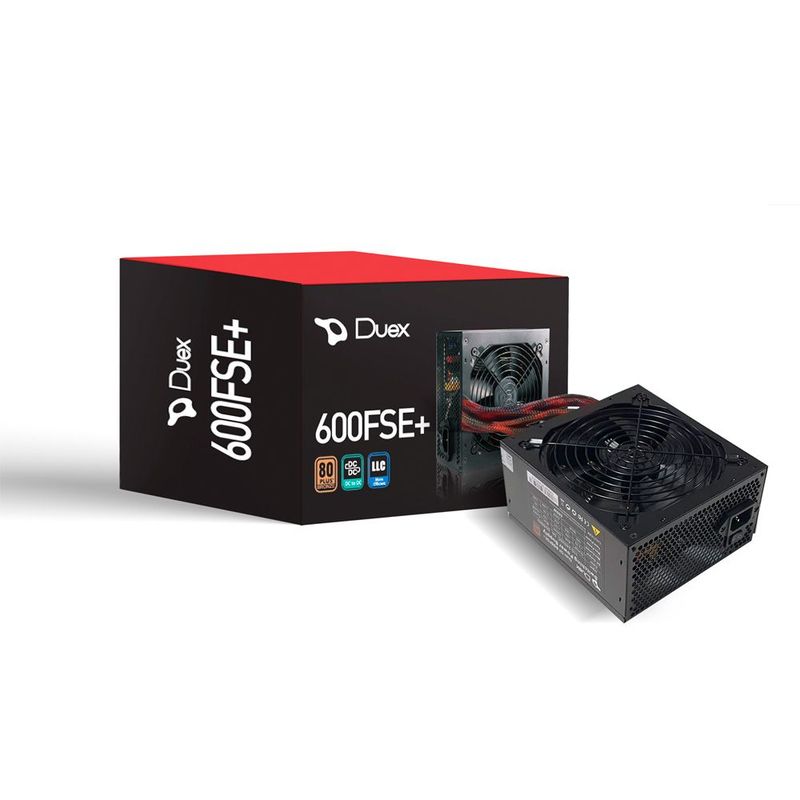Fonte Duex DX-600FSE+ 600W 80 Plus Bronze, PFC Ativo
