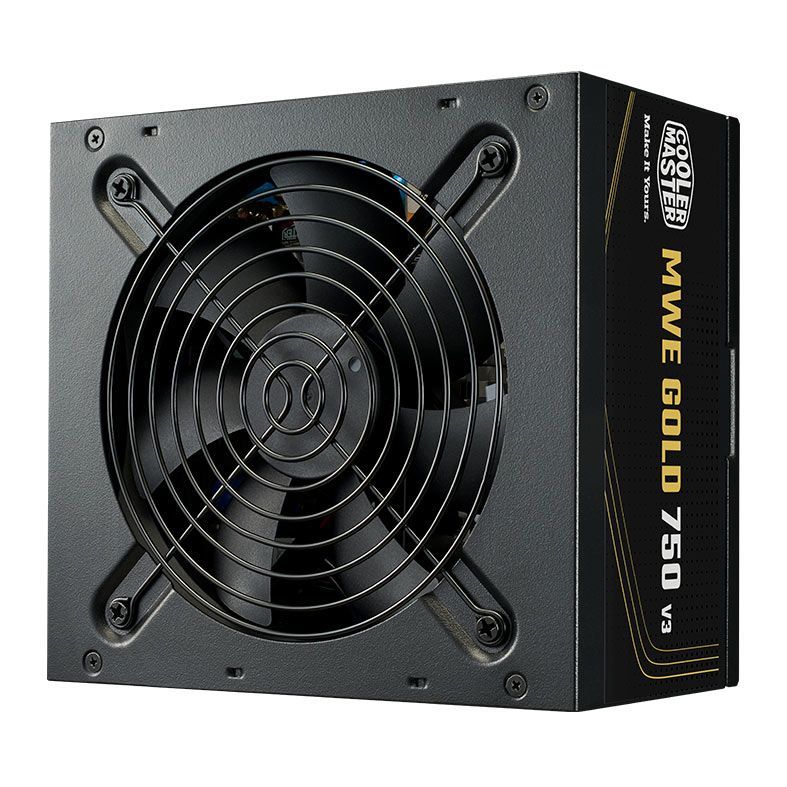 Fonte Cooler Master MWE Gold 750 V3, 750W, PFC Ativo, MPE-7506-ACAG-BBR