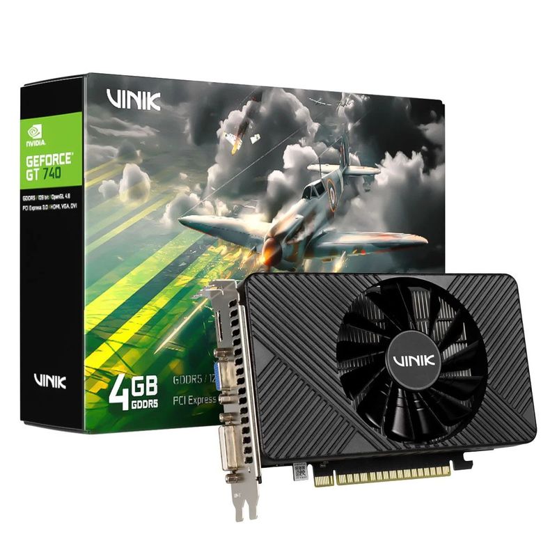 Placa de Video Geforce Vinik GT 740 4GB GDDR5 128Bits GPUK7404GBFSF1