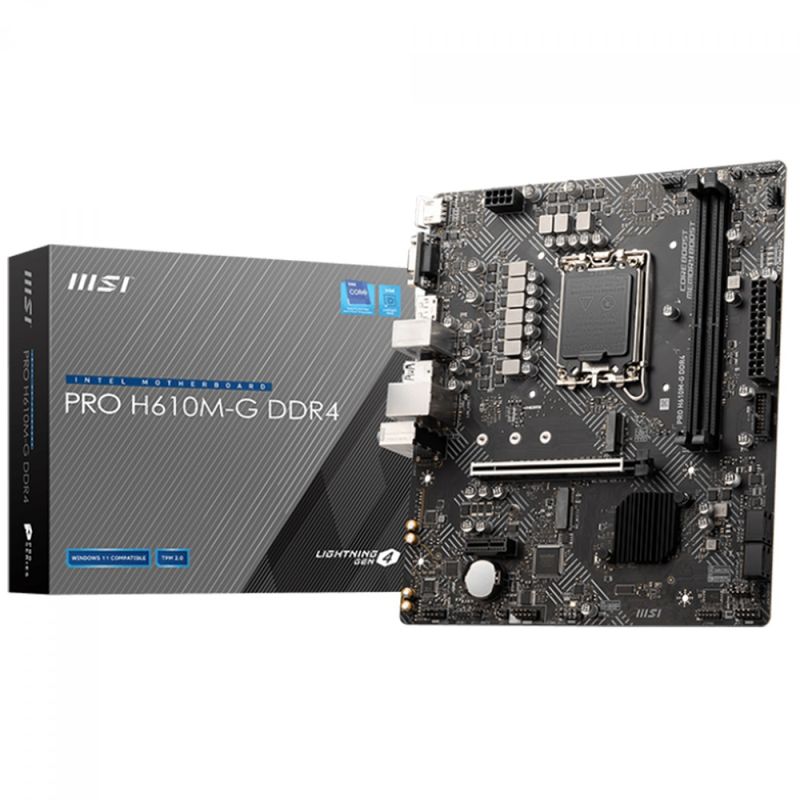 Placa Mãe MSI PRO H610M-G DDR4 LGA 1700