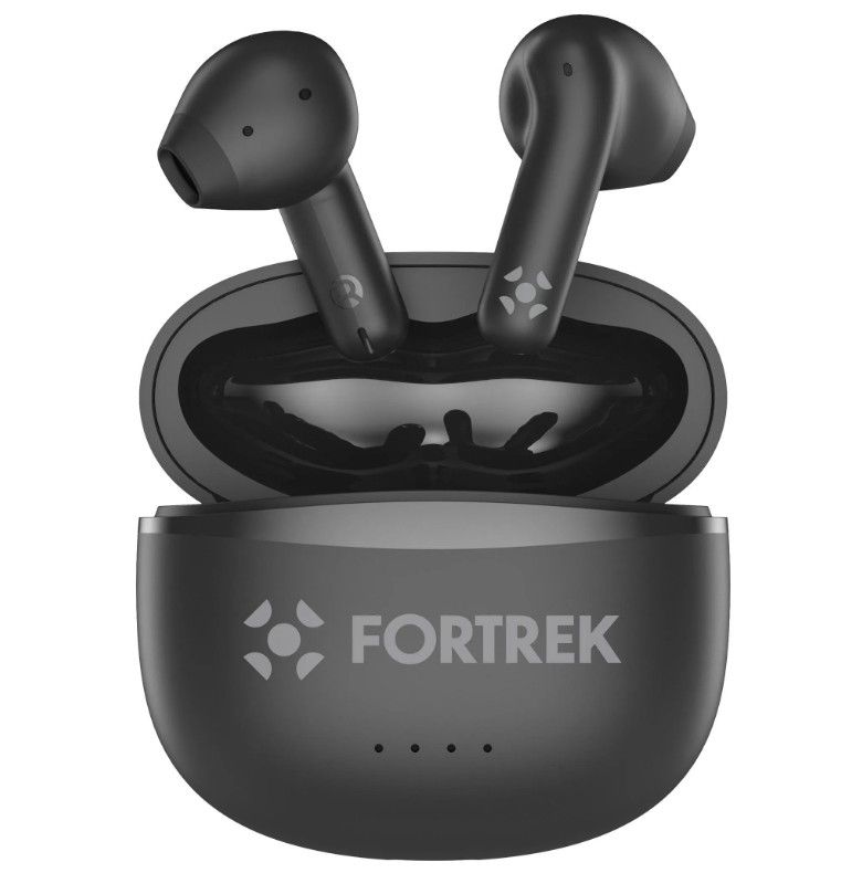 Fone de Ouvido TWS Auricular Fortrek HWS2 Bluetooth 6.0 Preto