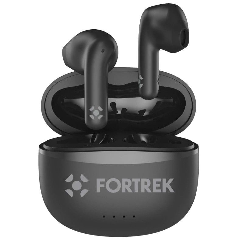 Fone de Ouvido TWS Auricular Fortrek HWS2 Bluetooth 6.0 Preto
