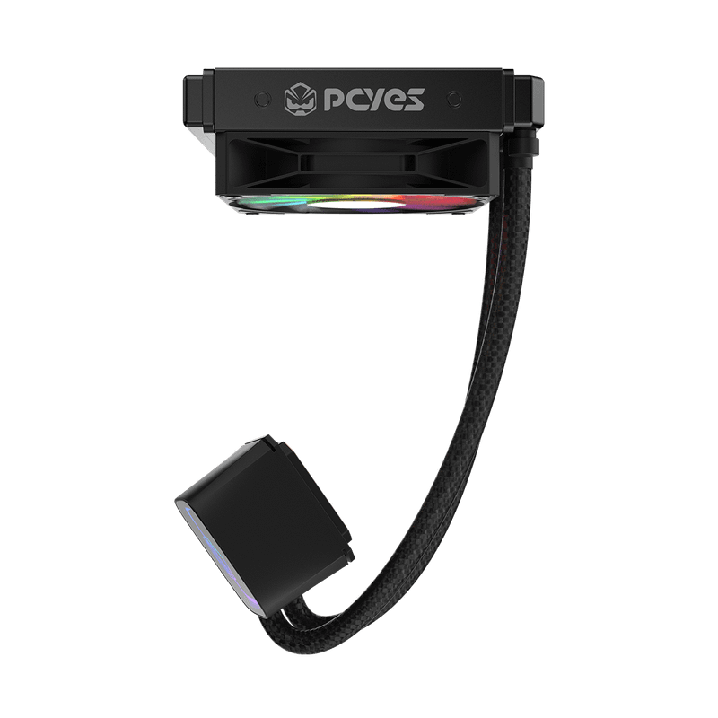 Water Cooler PCYES Tundra Black Vulcan ARGB 120MM - WCTBK120