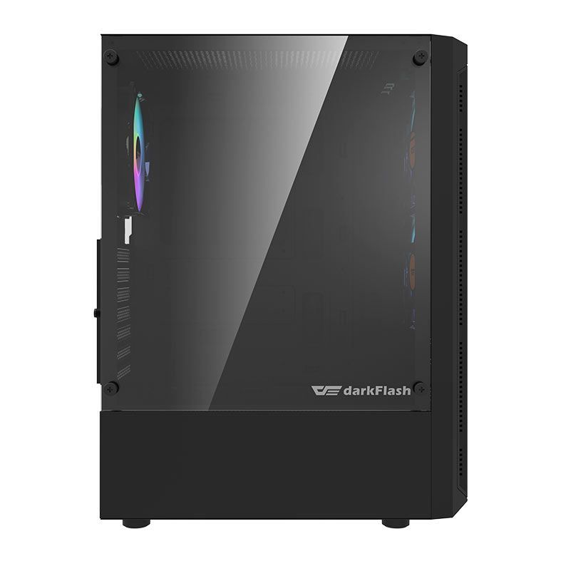 Gabinete Gamer Aigo DarkFlash DK300, Lateral de Vidro, Com 4 Fans, Preto, DK300-BK