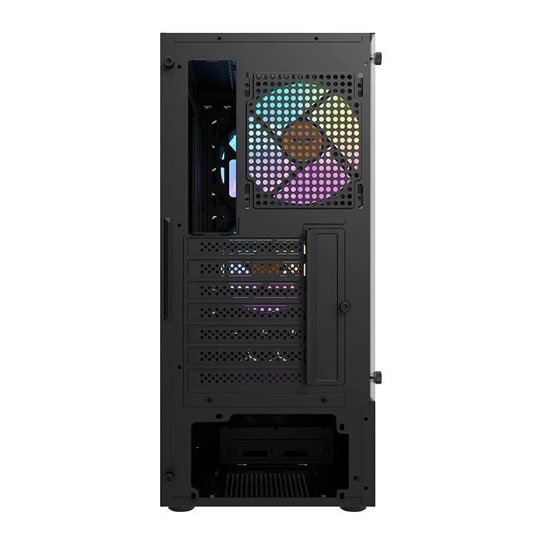 Gabinete Gamer Aigo DarkFlash DK300, Lateral de Vidro, Com 4 Fans, Preto, DK300-BK