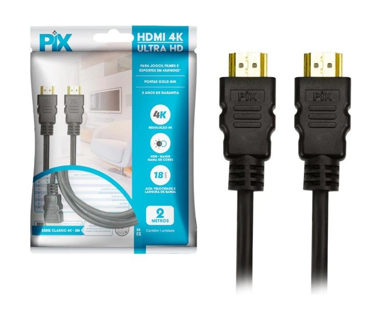 Cabo HDMI Pix 2.0 4K 2m