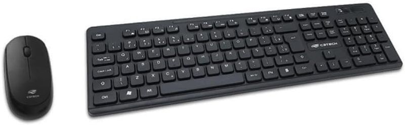 Kit Teclado e Mouse C3TECH Sem Fio K-W20BK Preto