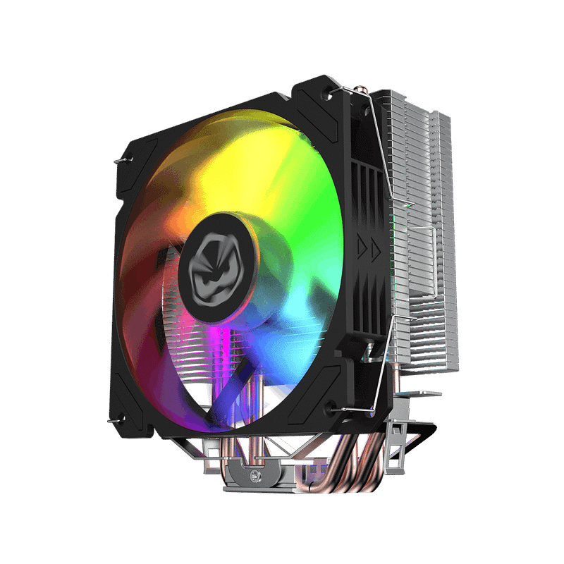 Cooler para Processador Pcyes Tundra 120 Black Vulcan Led Rainbow TDP 160W - ACTBKA120