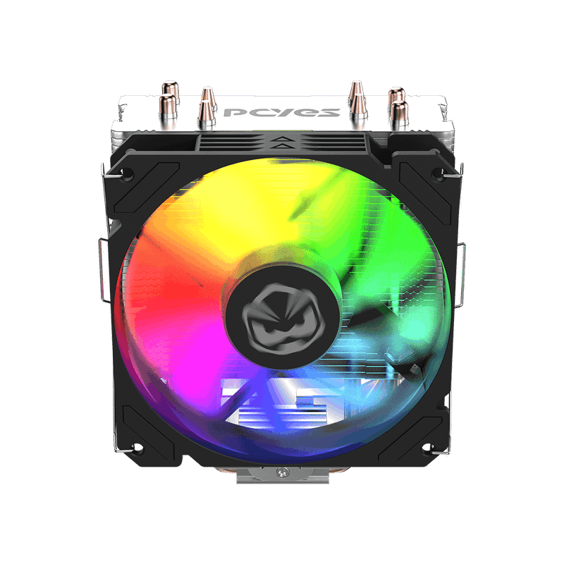 Cooler para Processador Pcyes Tundra 120 Black Vulcan Led Rainbow TDP 160W - ACTBKA120