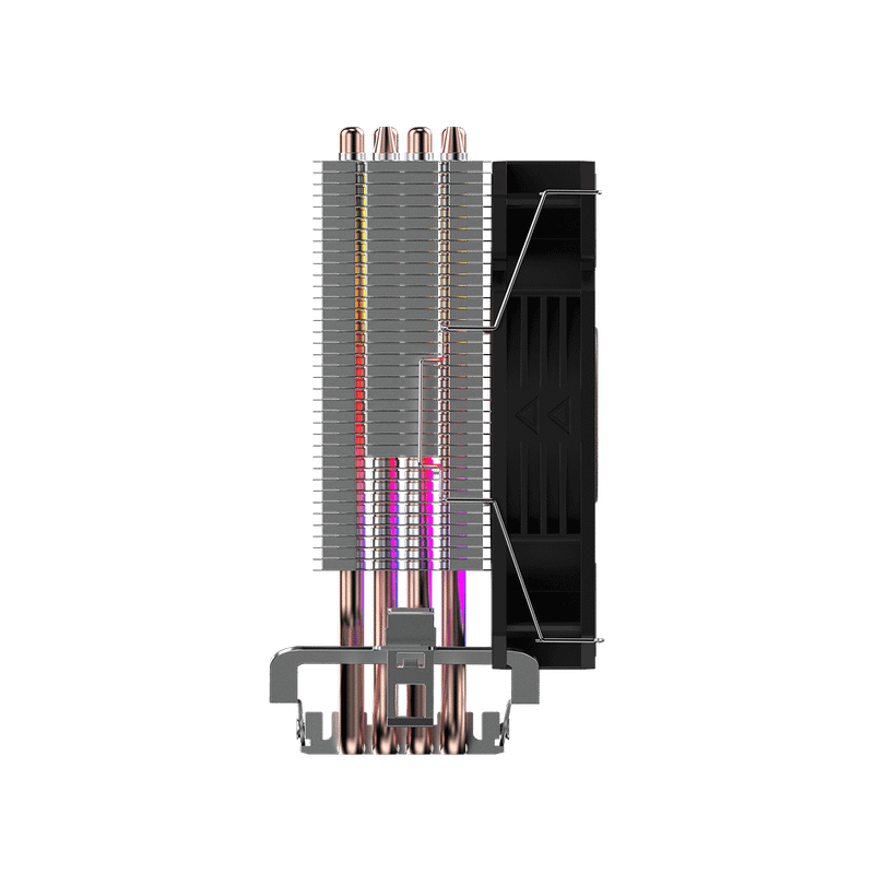 Cooler para Processador Pcyes Tundra 120 Black Vulcan Led Rainbow TDP 160W - ACTBKA120